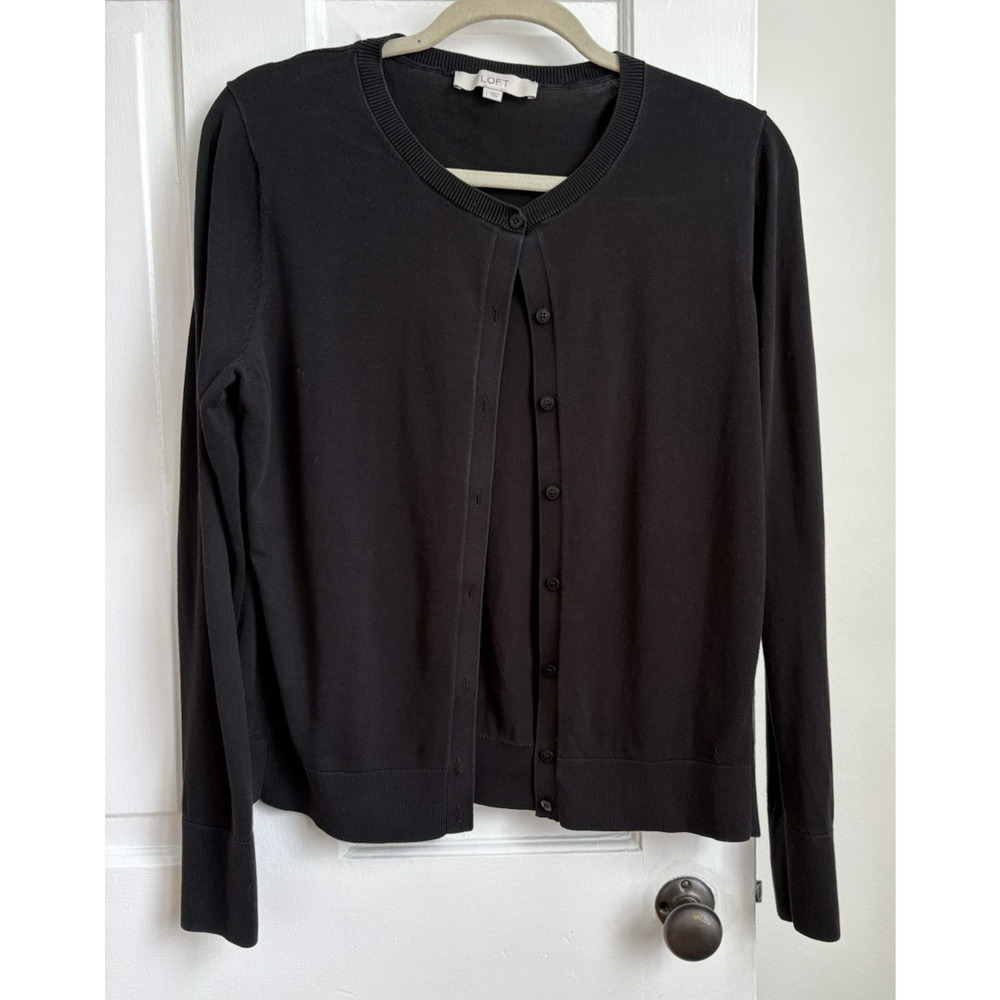100% Cotton Loft Women's Button-up Cardigan Classic Minimalist Timeless | L